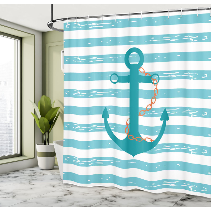 Shower Curtain with Hooks Included