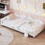 Lit de jour rembourré en tissu Sherpa avec dossier en forme de nuage, sans sommier, parfait pour les espaces de vie modernes-943057555-943057564