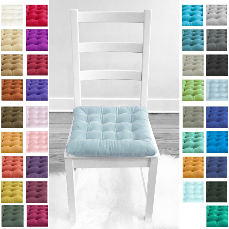 Coussin de siège d'intérieur, Bleu / gris