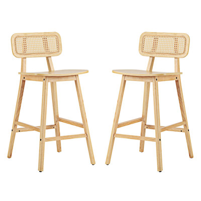 Ensemble de 2 chaises d'appoint en bois