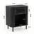 Cord End Table with Storage Drawer and Open Shelf Nightstand for Living Room, Bedroom-1099541400