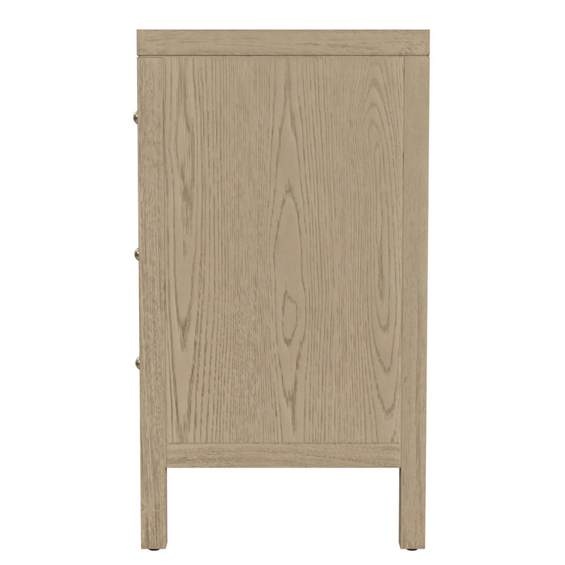 Nora 3-Drawer Chest, Light Oak