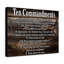 Ten Commandments Gold Tablets - Impression sur toile tendue-1098158915