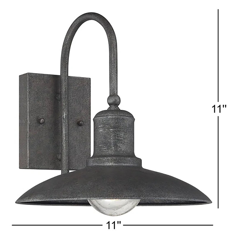 Luminaire de grange d'extérieur Bismarck, H 11 po x l 11 po x P 11 po