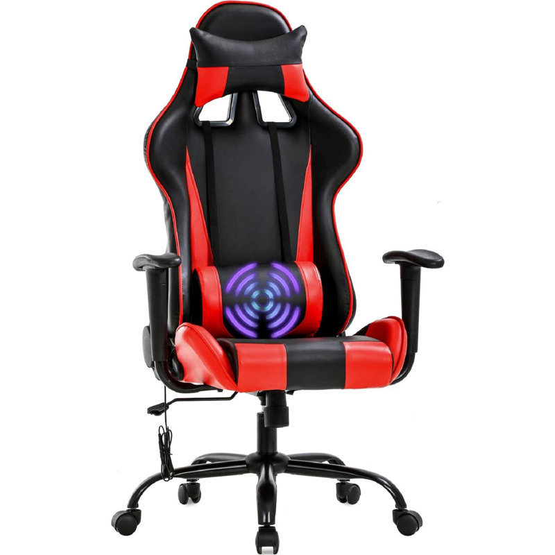 Fauteuil de jeu ergonomique, Rouge