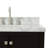 Cambridge 43'' Single Bathroom Vanity with Carrara Marble Top-513246672
