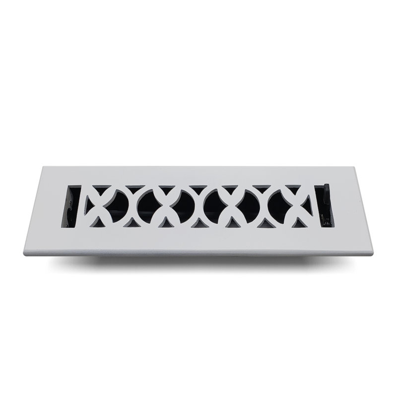 Grille de plancher en métal, Blanc