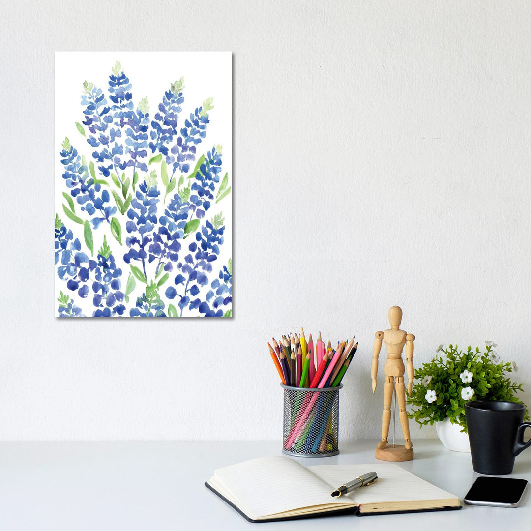 Bouquet Of Texas Bluebonnets von Blursbyai - No Frame Gallery-Wrapped Canvas Giclée on Canvas