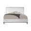 Lit en tissu gris clair-114195090
