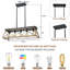 Lustre suspendu industriel 32 lumières en noyer de 32 pouces, luminaire suspendu réglable en métal moderne pour salle à manger et cuisine