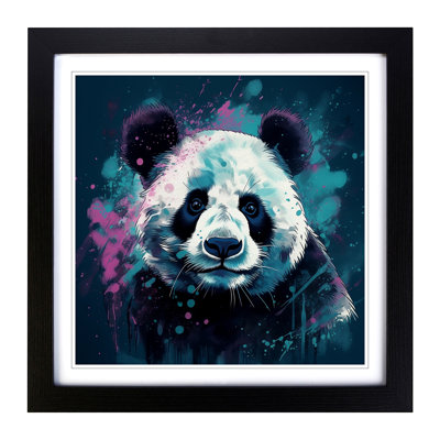 Panda Digital Art No.1 - Framed Print