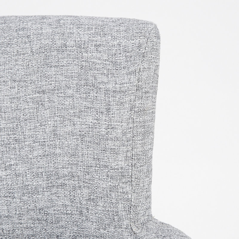 Fauteuil avec accoudoirs pour améliorer l'ambiance de la salle à manger, fauteuil à clous, fascinant, Gris, Noir
