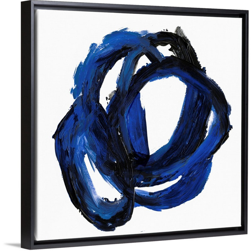 « Eternal indigo II » par PI studio-impression sur toile, Toile avec cadre noir, H 38 po x l 38 po x P 1,75 po
