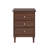 3-Drawer Nightstand - Spencer - Walnut