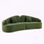 108 Curved Four-Seat Sofa with Chenille Fabric-2120967756