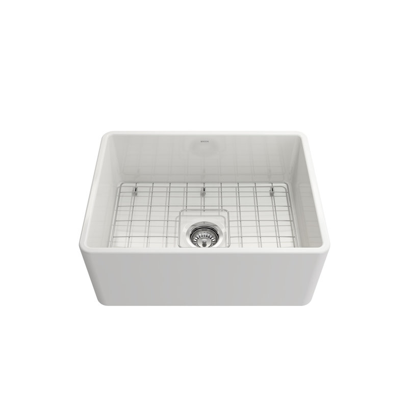 24'' L Kitchen Sink, White