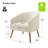 Briggitte Modern 31" W Boucle Armchair-526343803