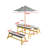 Picnic Table Set (Blue and White Stripes)
