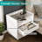 4 Piece High Gloss Dresser And Nightstand Bedroom Set, White-1820473050
