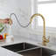 Robinet de cuisine extractible à poignée simple-63177523