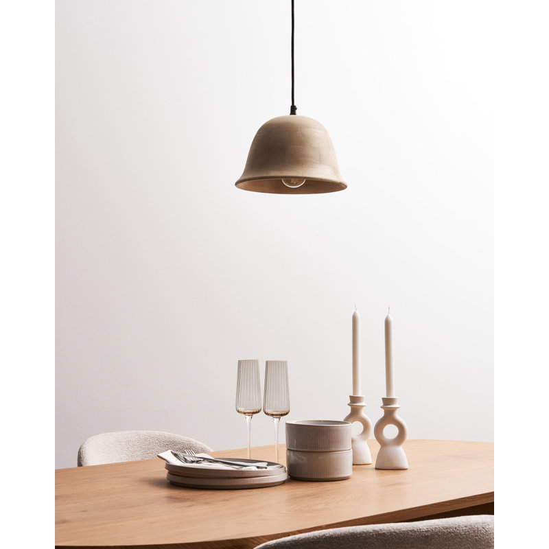 1 - Light Natural Single Pendant
