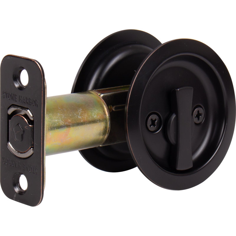 Verrou rond pour porte de poche, Bronze Vintage