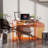 Diane 33.5'' W Rectangle Writing Desk, Modern Rectangle Acrylic Side Desk-1436099770