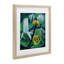 «Yellow & White Pond Lilies», reproduction sous verre encadrée, design par Violeta Vollmer-940605476-940605475