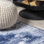 Tapis bleu marine / ivoire Pruden-1707447348