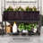 Raised Garden Bed With Legs And Cover, Metal Elevated Planter Box With Bottom Shelf And Liner For Vegetables, Dark Gray-1267054417