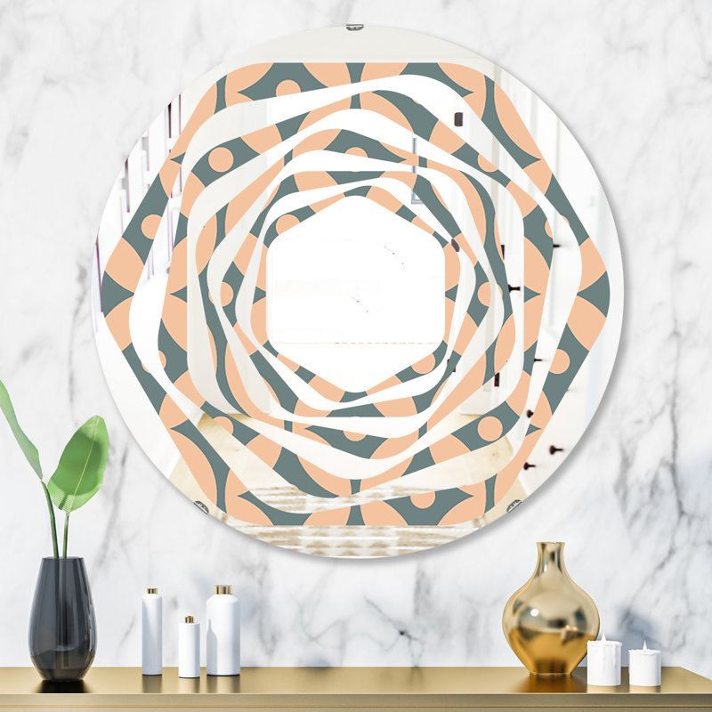 Miroir mural Whirl, H 23,6 po x l 23,6 po