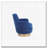 Swivel Barrel Chair with Gold Stainless Steel Base-709048282