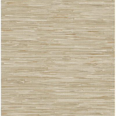 Exhale Light Brown Woven Faux Grasscloth Wallpaper