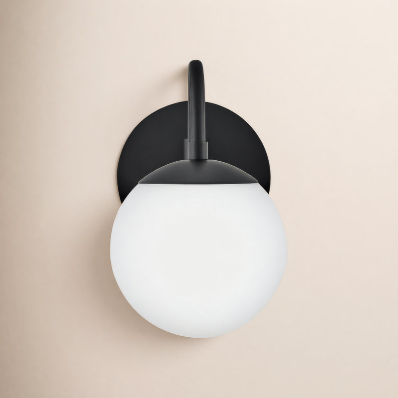 Granger Steel Plug-in Swing Arm Sconce, Black