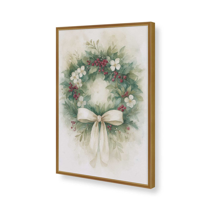 Holly et ivoire, reproduction d'art, Or poli, 8 po x 10 po