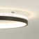 Deontee Modern Dimmable LED Flush Mount Ceiling Light with Remote Control
