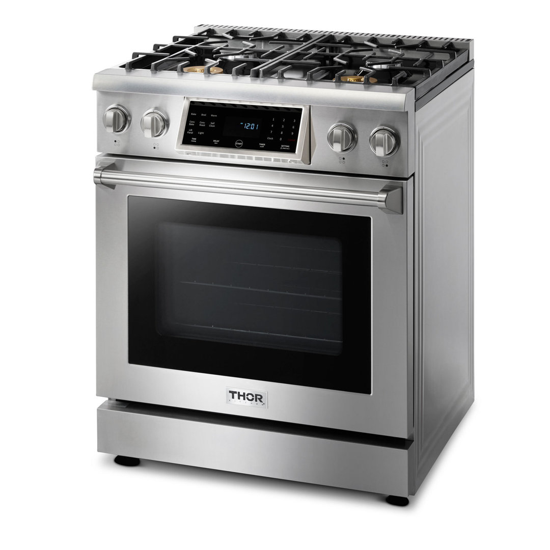 Thor Kitchen 30" 4.55 Cubic Feet Natural Gas Free Standing Range Thor Kitchen