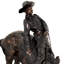 Horse Metal Stone Garden Statue