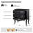 Patience Traditional 3-Drawer Nightstand with Charging Station and Hidden Drawer Set of 2-1296724010