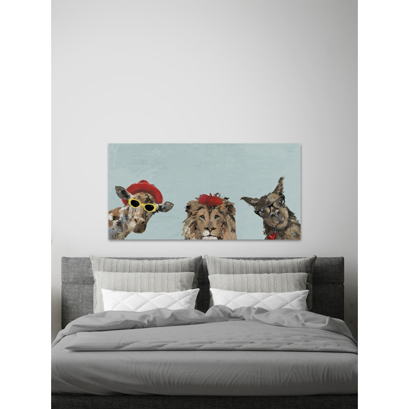 Wrapped Canvas Painting, 22" H x 45" W x 1.5" D