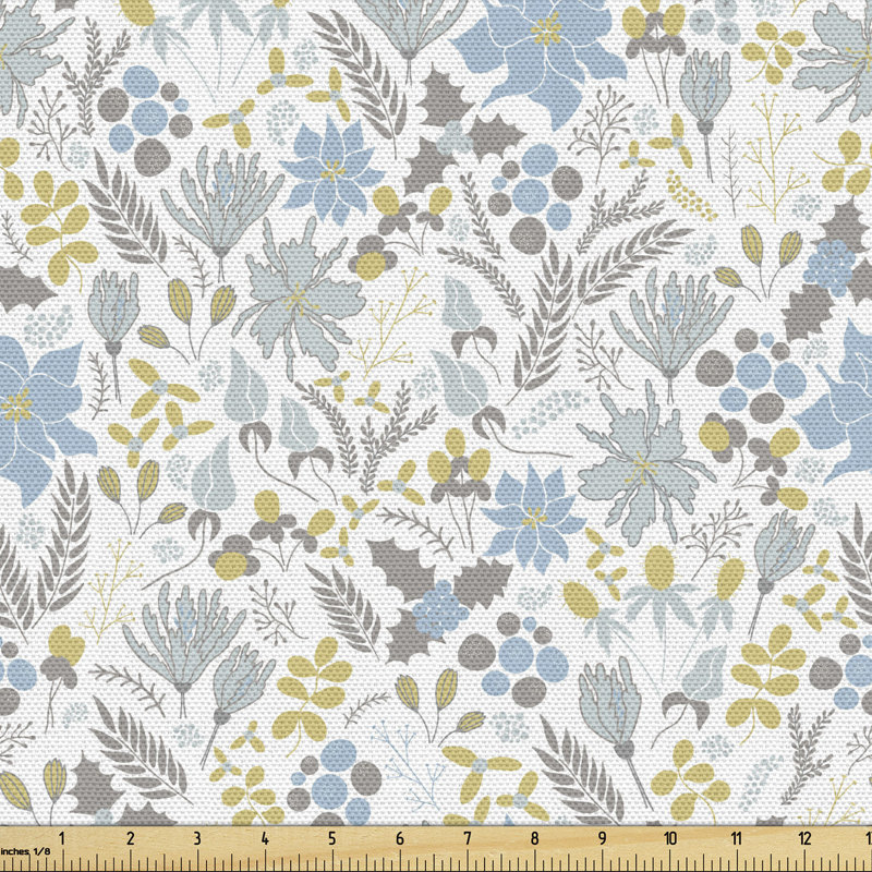 Multicolore «Botanical Fabric» par The Yard, l 58 po x L 180 po