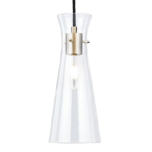 Luminaire suspendu 1 lumière Sclafani, Or doux