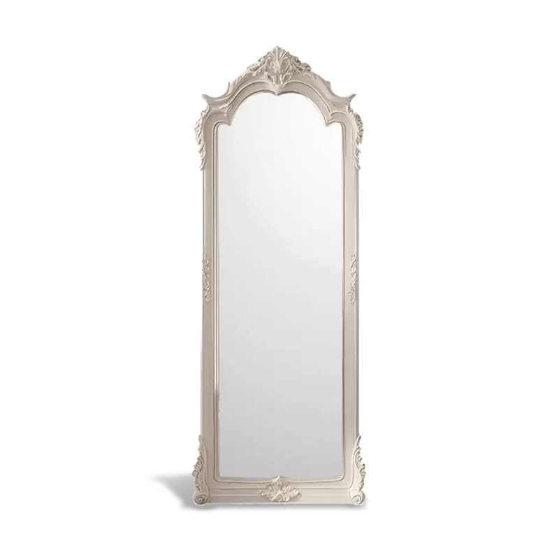 European Carved Full - Length Floor Mirror, 70.87" x 27.56"