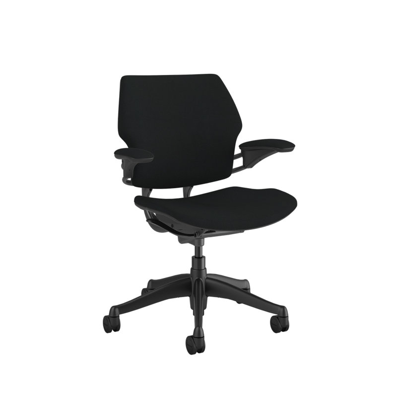 Freedom Ergonomic Task Chair - Guest, Graphite, Beige - 21,