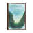 Classic Brown Wood Floater Framed