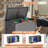 230 Gallon Outdoor Indoor Lockable Resin Deck Box With Removable Dividers-107822213