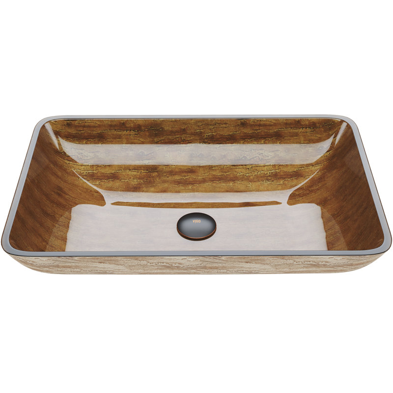 Lavabo de salle de bain rectangulaire Donatello, Bois clair