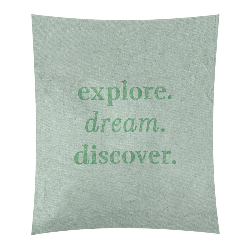 Tapisserie de polypropylène discover de rêve en polyester, H 80 po x l 68 po, Vert