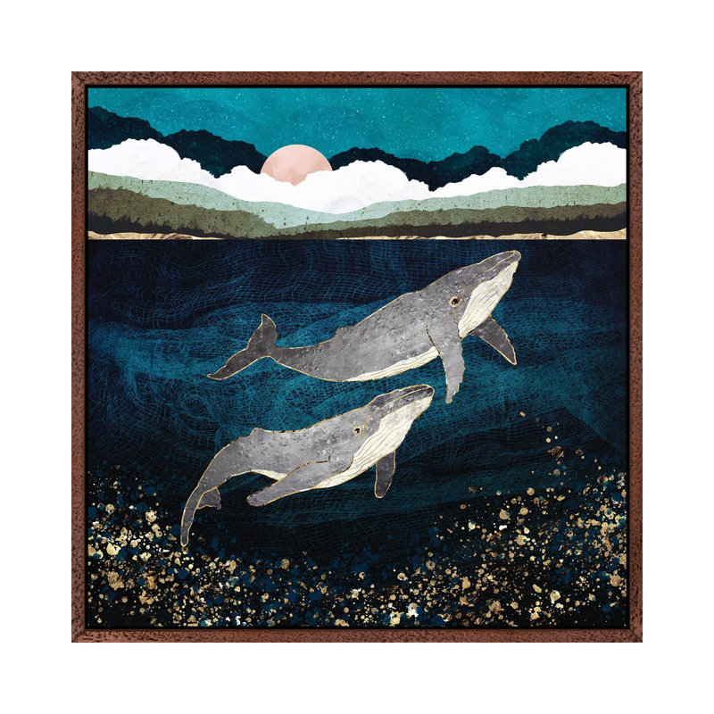 Bond VI - Print on Canvas, 66.04 cm H x 66.04 cm W, Classic Brown Wood Framed