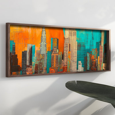 Élégante peinture décorative en panneau de fibres à densité moyenne, 15,7 x 47,2 x 0,1 pouces | 100% panneau de fibres à densité moyenne avec épaisseur de 3 mm, cadre 100% bois de pin | Œuvre d'art imprimé UV pour la décoration intérieure, le salon, le bureau, l'esthétique moderne